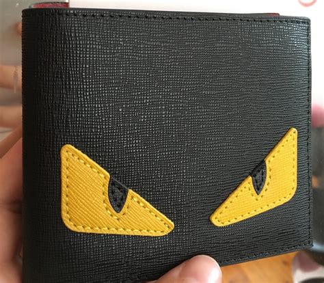 demon eye or bug eyes fendi|fendi monster eye bifold wallet.